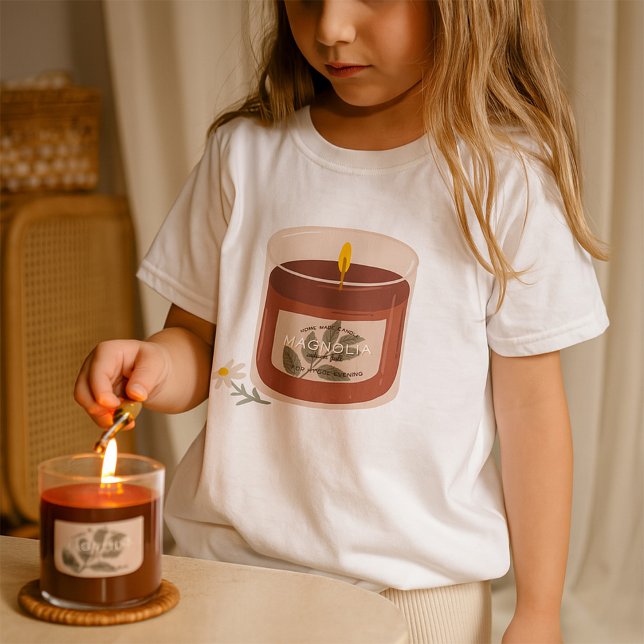 Rustic Autumn Magnolia Candle T Shirt (Skapare uppladdad)