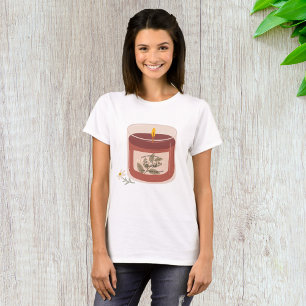 Rustic Autumn Magnolia Candle T Shirt