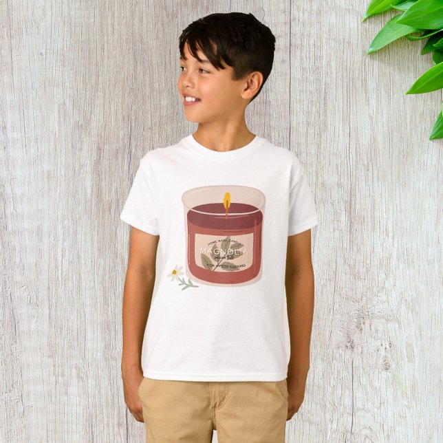 Rustic Autumn Magnolia Candle T Shirt (Skapare uppladdad)