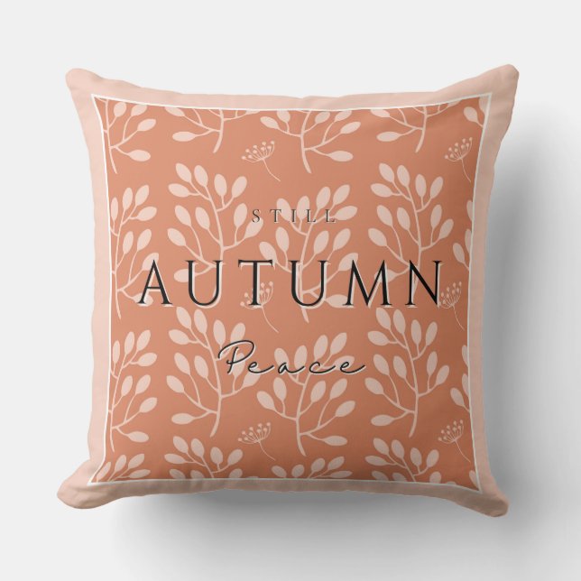 Rustic Autumn Peace I Pillow-Mysigt Fall Home Kudde (Framsida)