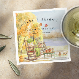 Rustic Autumn Porch | THANKSGIVING Pappersservett