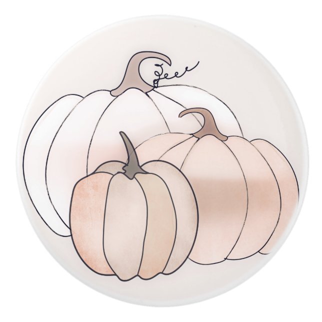 Rustic Autumn Pumpkins Knopp (Framsidan)