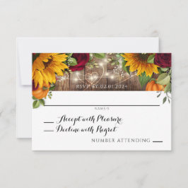 Rustic Autumn Ro, Solros Pumpkin OSA Kort