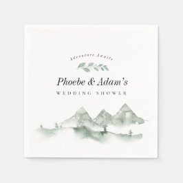Rustic Äventyr Mountain Par Möhippa Pappersservett