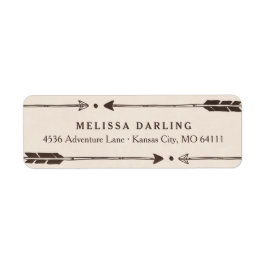 Rustic Äventyr ThLED-Adressetiketter Returadress Etikett
