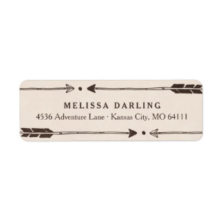 Rustic Äventyr ThLED-Adressetiketter Returadress Etikett