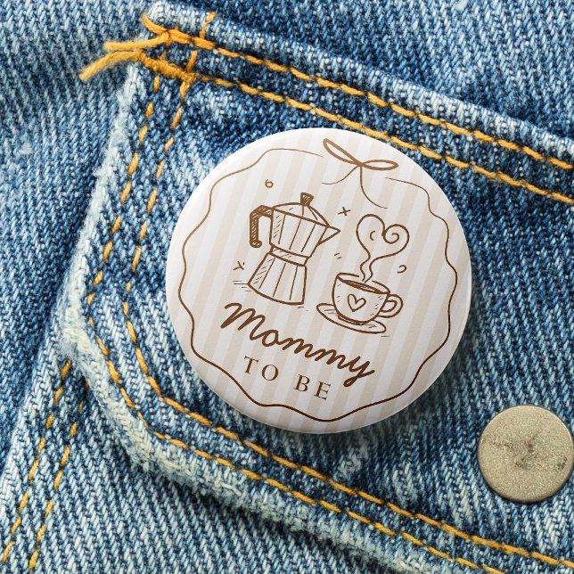 Rustic Baby andas Mamma av kaffe för att bli knapp (Skapare uppladdad)