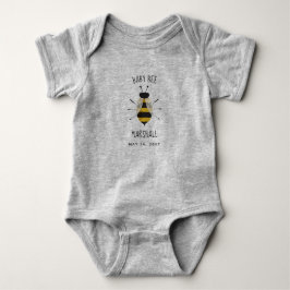 Rustic Baby Bee Baby Anpassningsbar Bodykostdräkt T Shirt