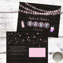 Rustic Baby Brygger Rosa Baby Shower