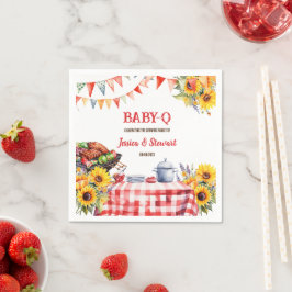 Rustic BABY-Q Barbecue Picnic Solros Play Pappersservett