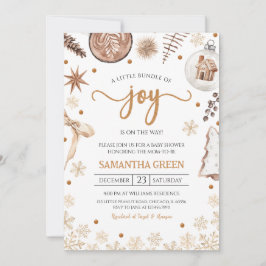 Rustic Baby Shower Inbjudningar