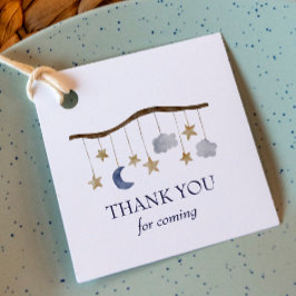 Rustic Baby Shower Night Himlar Mobile Gåvor Etiketter