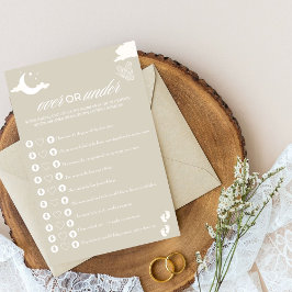 Rustic Baby Shower-spel över eller under?