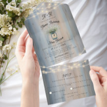 Rustic Baby utandning och strypning Ljus Bröllop
