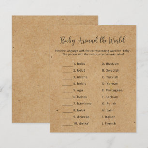 Rustic - Baby Värld runt - Babybilsspel