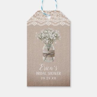 Rustic Baby's Band Blommigt Burk Möhippa Presentetikett
