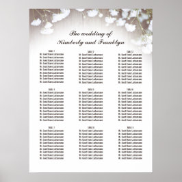 Rustic Baby's Band Landsbyggsbröllop Seating Chart Poster