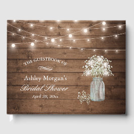 Rustic Baby's Band String Ljus Möhippa Gästböcker