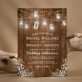 Rustic Babys Bandan Sylt Burk Winter Wedding Inbjudningar