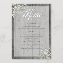 RUSTIC BABY'S BREATH MENU