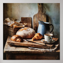 Rustic Baked Goods - Heirloom Kitchen Comfort Poster