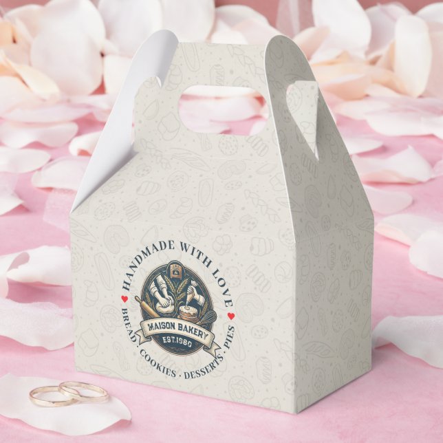 Rustic Bakery Store Pastry Dessert Sweet Cake Shop Presentaskar (Bröllop)