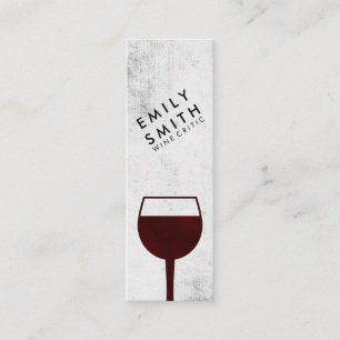 Rustic bakgrund i Vin-glaset elegant Mini Visitkort