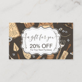 Rustic Baking Business Rabattkort