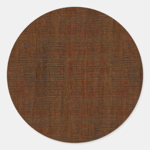 Rustic Bamboo Wood Grain Struktur look Runt Klistermärke