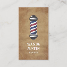 Rustic Barber Pole Barber Shop