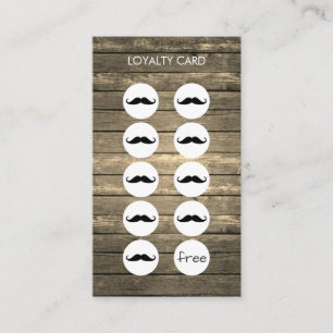 Rustic Barber Shop Loyalty Slår kort