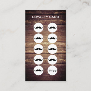 Rustic Barber Shop Loyalty Slår kort