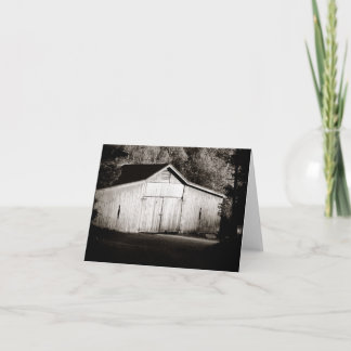 Rustic Barn Blank Notecard Kort