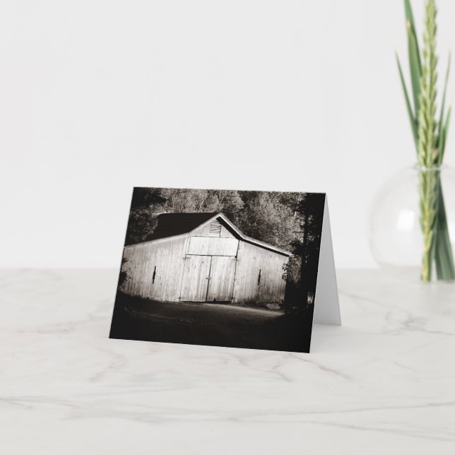 Rustic Barn Blank Notecard Kort (Framsida)