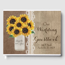 Rustic Barn Bröllop Burlap Mason Burk Sunblommor