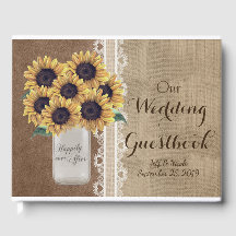 Rustic Barn Bröllop Burlap Mason Burk Sunblommor