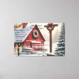 Rustic Barn Canvas, jag tror fortfarande på Fantas Canvastryck