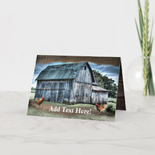 Rustic Barn Card Kort