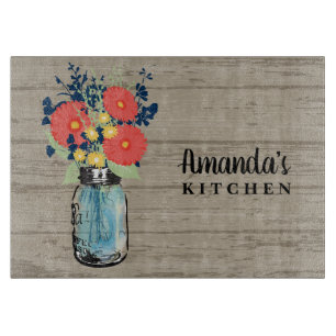Rustic Barn Coral Gerber Daisy Mason Burk Monogram