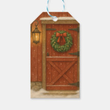 Rustic Barn Door jul Gift Märkre