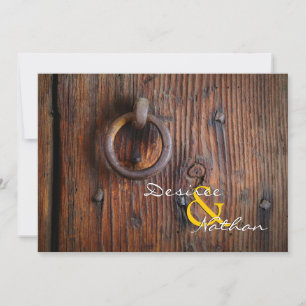 Rustic Barn Door Wedding bjudande Inbjudningar