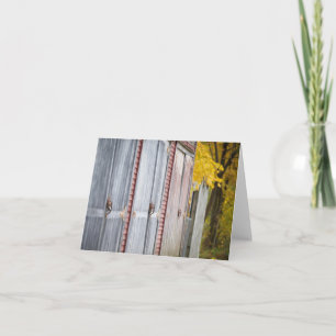 Rustic Barn Doors Blank Notecards Kort