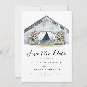 Rustic Barn Farmhouse Spara datumet