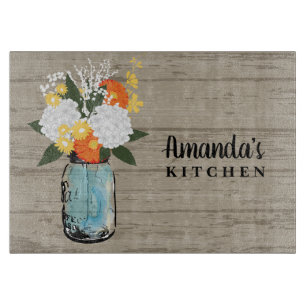 Rustic Barn Hydrangea Blommigt Mason Burk Monogram