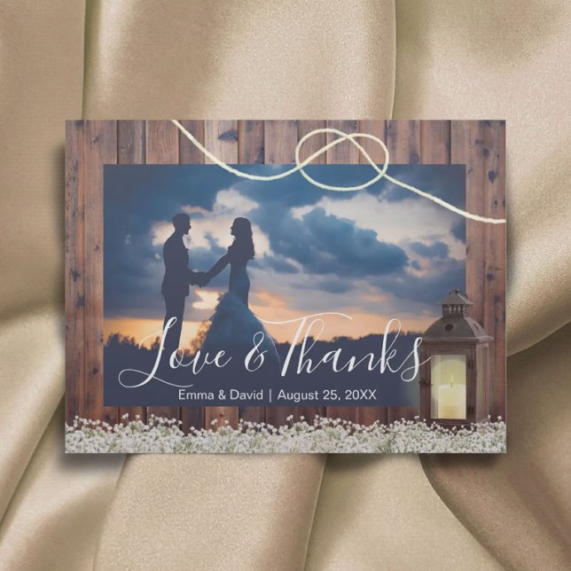 Rustic Barn Lantern Gifter sig Photo Tack Vykort (Skapare uppladdad)