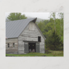 Rustic Barn-Vermont Vykort