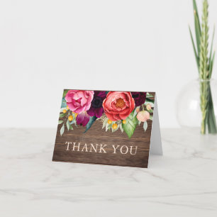Rustic barn Wood Botanical Tack Kort