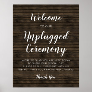 Rustic Barn Wood Bröllop har inte anslutit sig til Poster