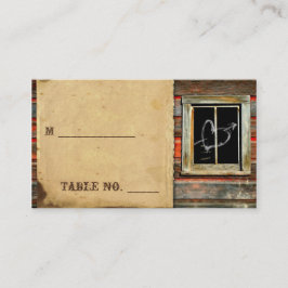 Rustic Barn Wood Bröllop ortkort Placeringskort