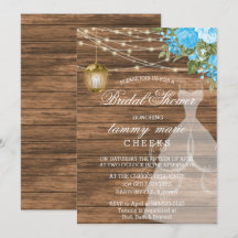 Rustic Barn Wood Möhippa - Baby blue